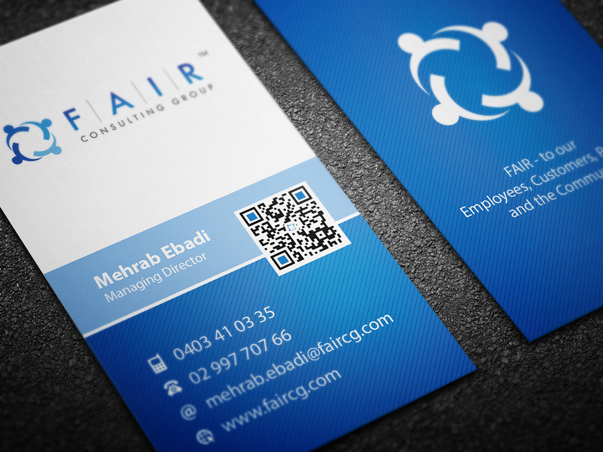 Diseño de Tarjeta de Presentación por BrandWar para FAIR Consulting Group Pty Ltd. | Diseño #1386204