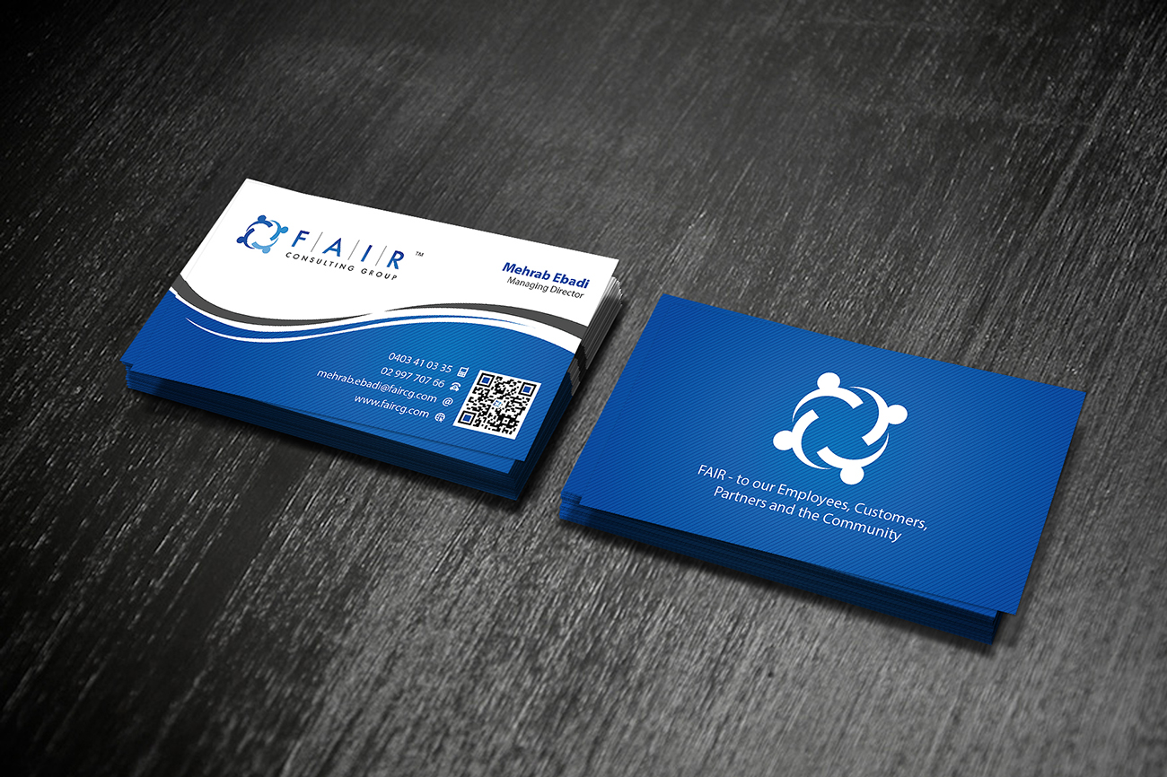 Diseño de Tarjeta de Presentación por BrandWar para FAIR Consulting Group Pty Ltd. | Diseño #1386230