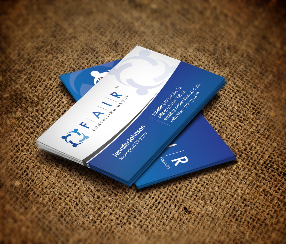 Business Card Design by diRtY.EMM for FAIR Consulting Group Pty Ltd. | Design #1395060