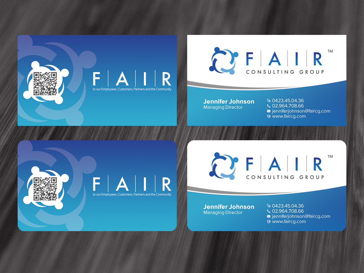 Diseño de Tarjeta de Presentación por diRtY.EMM para FAIR Consulting Group Pty Ltd. | Diseño #1414681