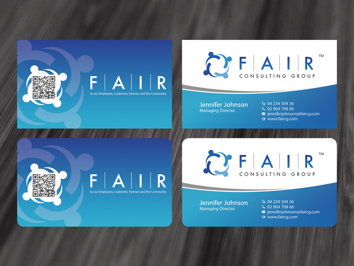 Business Card Design by diRtY.EMM for FAIR Consulting Group Pty Ltd. | Design #1418094