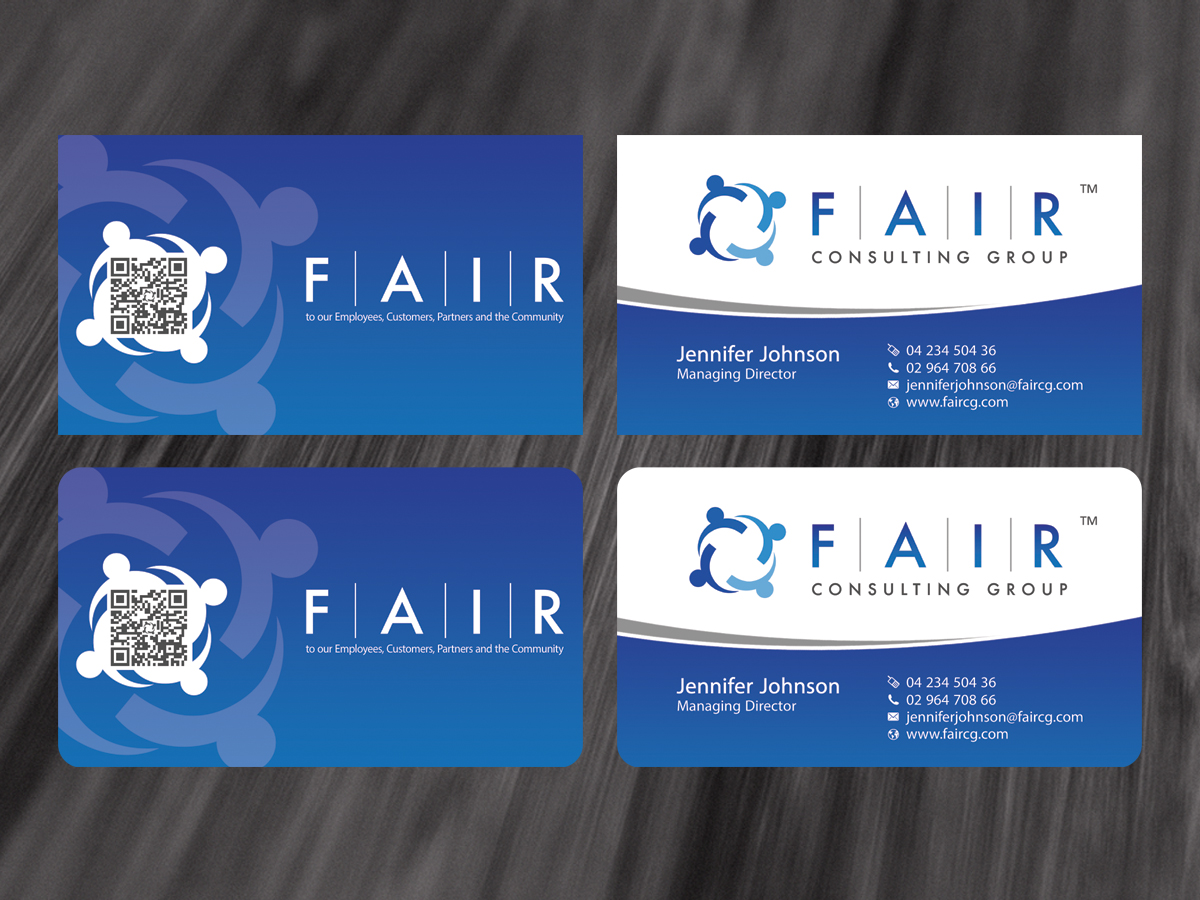 Diseño de Tarjeta de Presentación por diRtY.EMM para FAIR Consulting Group Pty Ltd. | Diseño #1418099