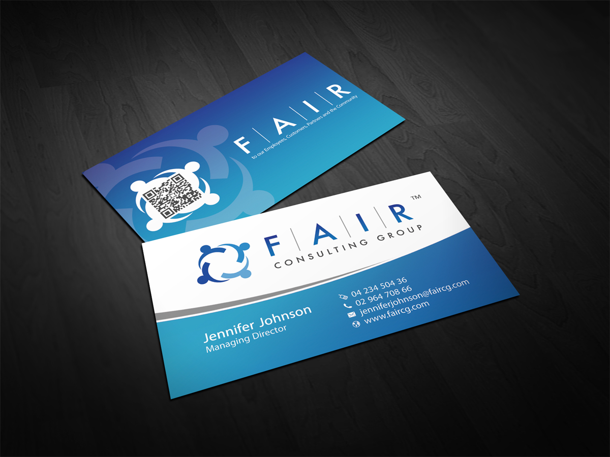 Business Card Design by diRtY.EMM for FAIR Consulting Group Pty Ltd. | Design #1421257