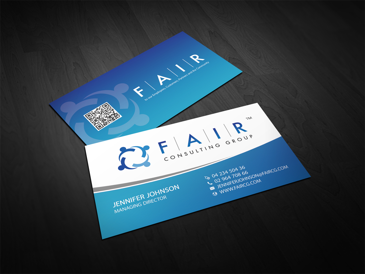 Diseño de Tarjeta de Presentación por diRtY.EMM para FAIR Consulting Group Pty Ltd. | Diseño #1427124