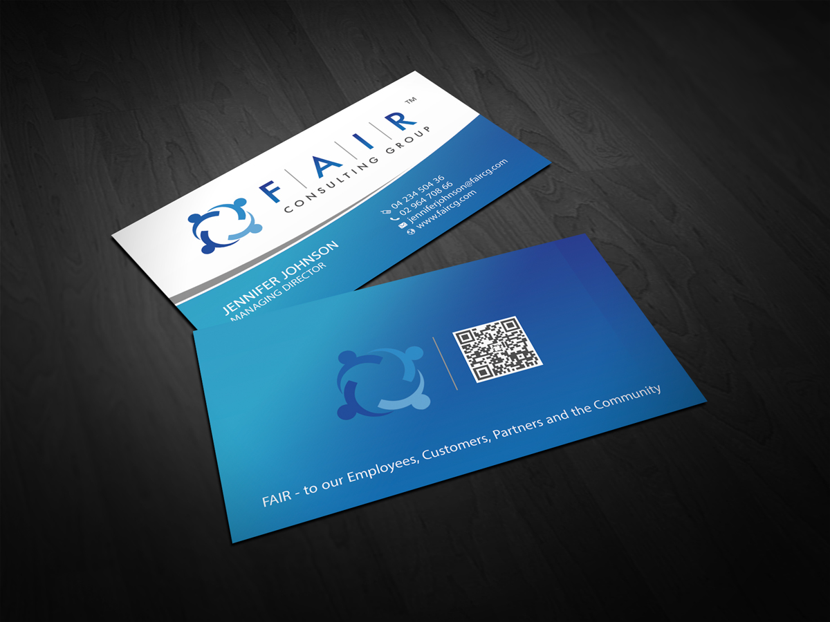 Visitenkarten-Design von diRtY.EMM für FAIR Consulting Group Pty Ltd. | Design #1437423