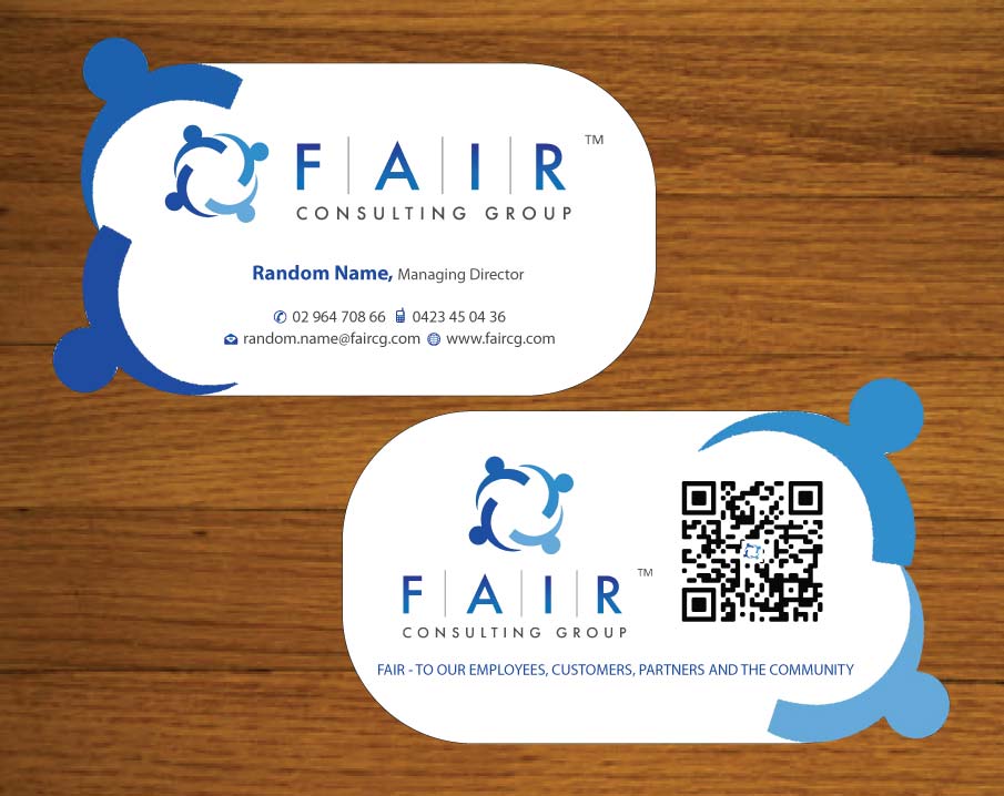 Visitenkarten-Design von Sbss für FAIR Consulting Group Pty Ltd. | Design #1431496