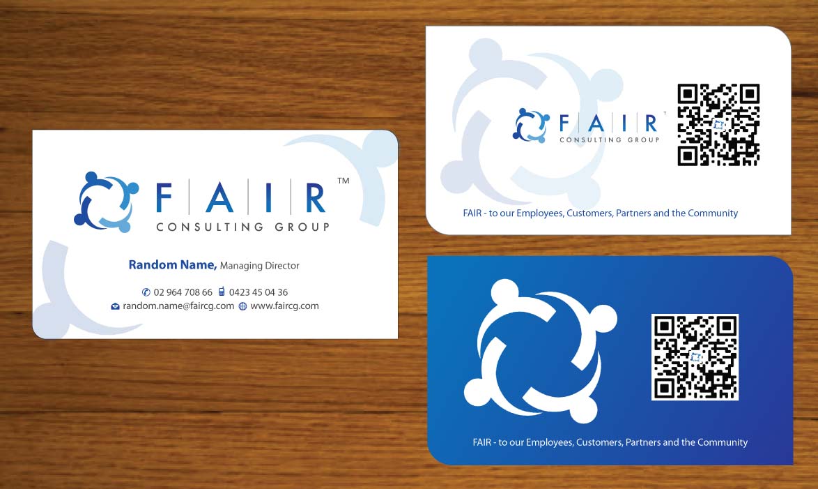 Visitenkarten-Design von Sbss für FAIR Consulting Group Pty Ltd. | Design #1431498
