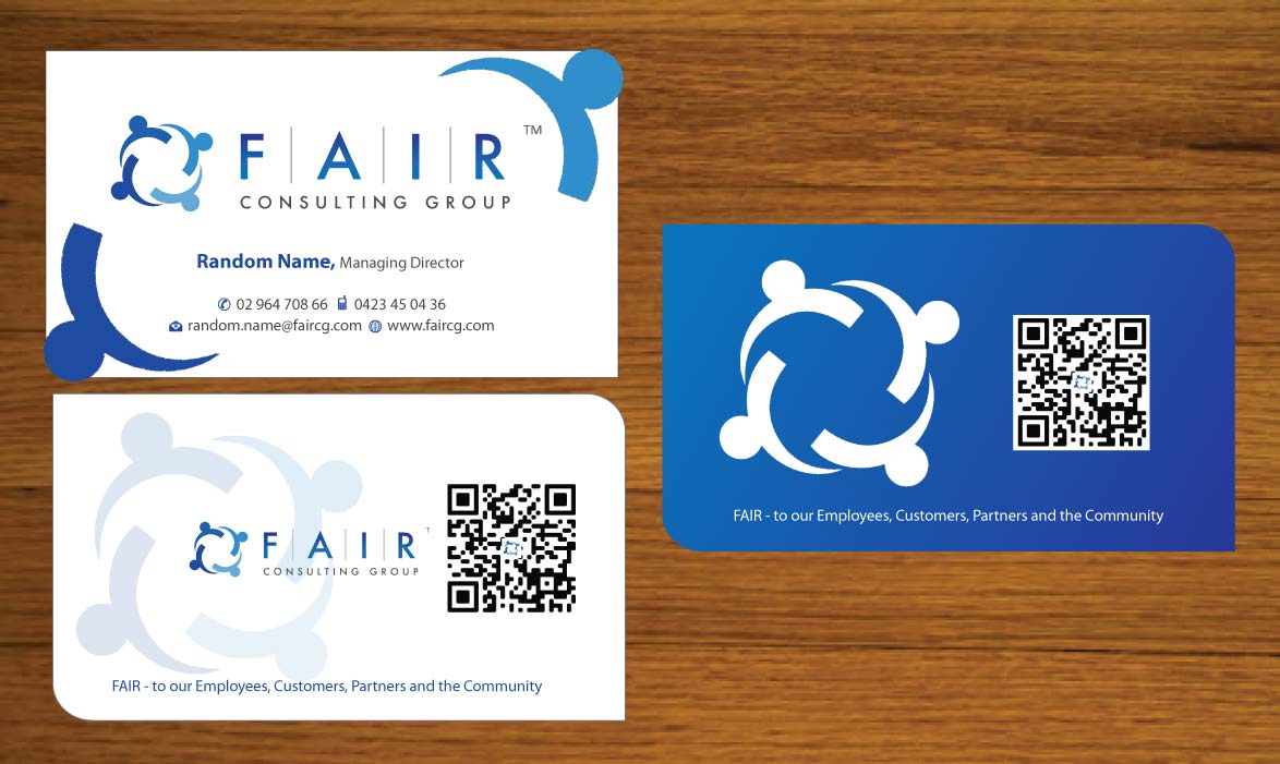 Visitenkarten-Design von Sbss für FAIR Consulting Group Pty Ltd. | Design #1431514