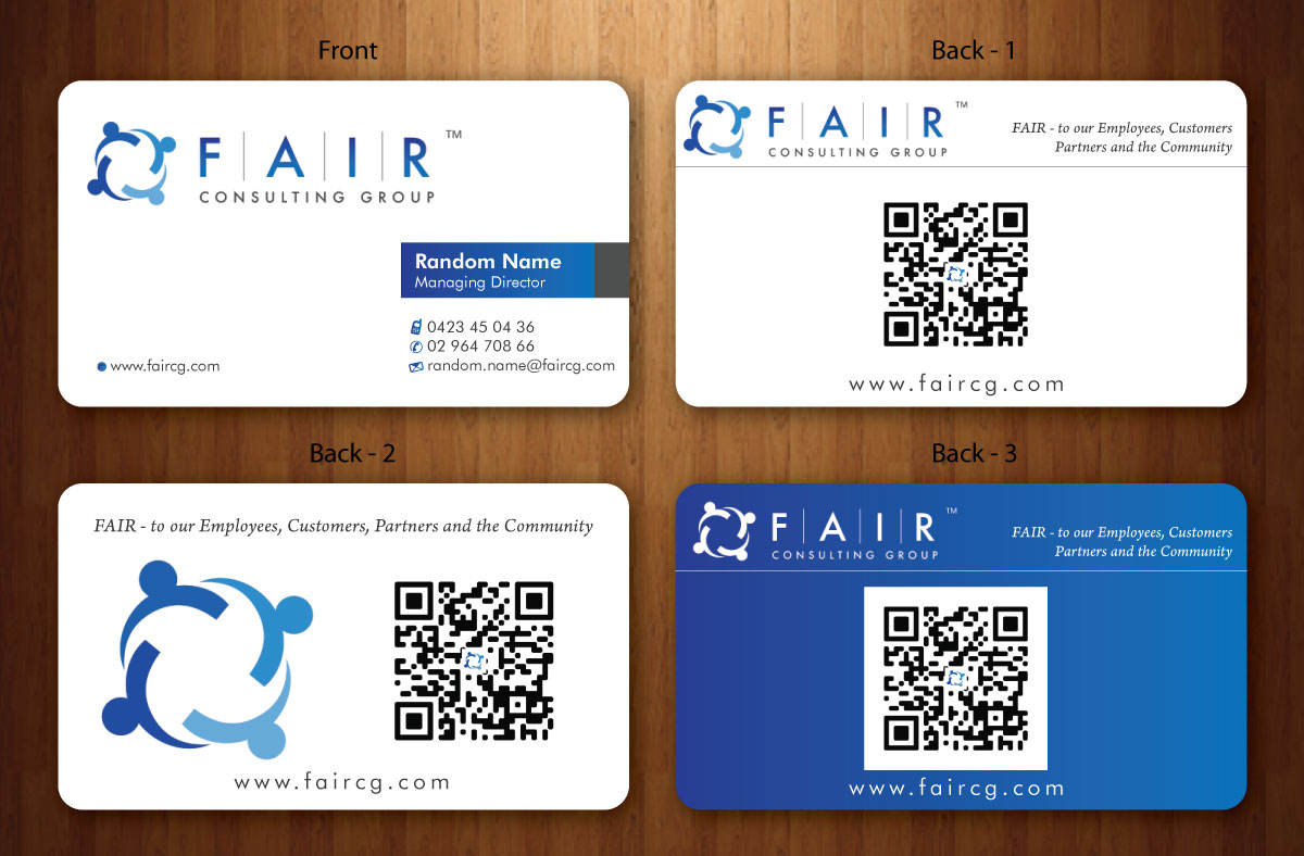 Diseño de Tarjeta de Presentación por Sbss para FAIR Consulting Group Pty Ltd. | Diseño #1431998