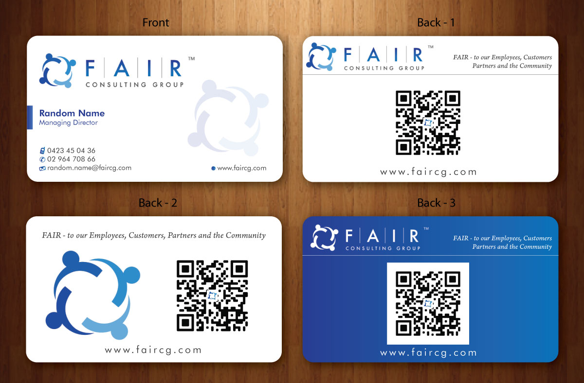 Diseño de Tarjeta de Presentación por Sbss para FAIR Consulting Group Pty Ltd. | Diseño #1432000