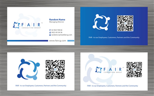 Visitenkarten-Design von Sbss für FAIR Consulting Group Pty Ltd. | Design: #1433074