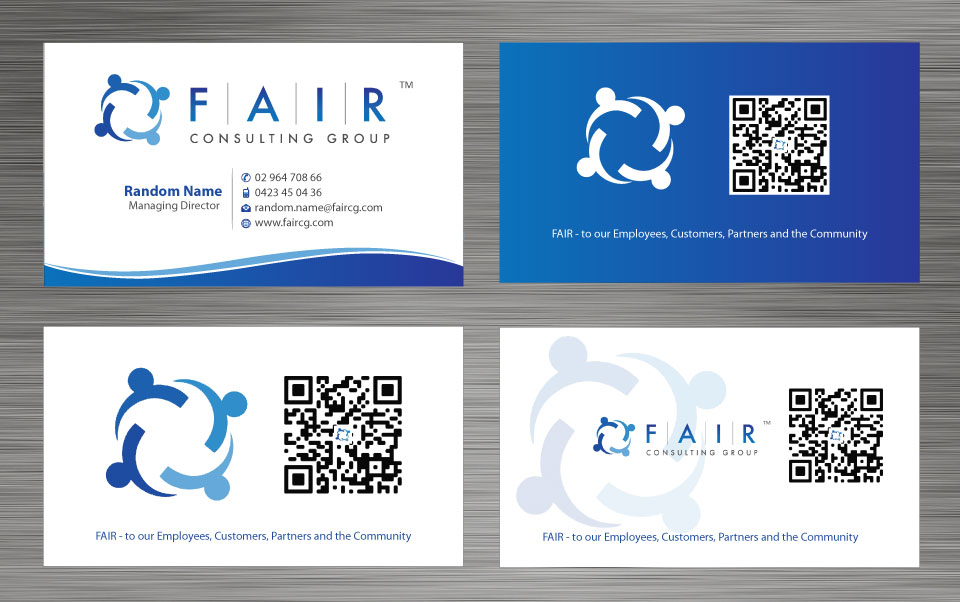 Visitenkarten-Design von Sbss für FAIR Consulting Group Pty Ltd. | Design #1433083