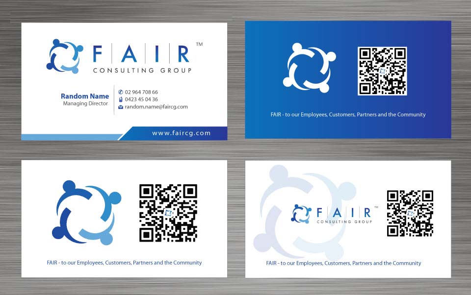 Visitenkarten-Design von Sbss für FAIR Consulting Group Pty Ltd. | Design #1433090