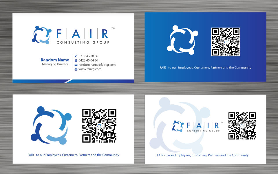 Visitenkarten-Design von Sbss für FAIR Consulting Group Pty Ltd. | Design #1433117