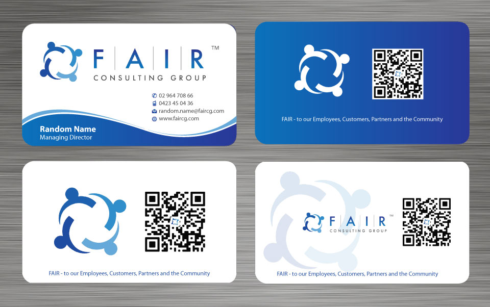 Visitenkarten-Design von Sbss für FAIR Consulting Group Pty Ltd. | Design #1433131