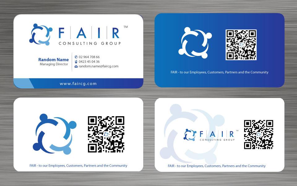 Visitenkarten-Design von Sbss für FAIR Consulting Group Pty Ltd. | Design #1433135