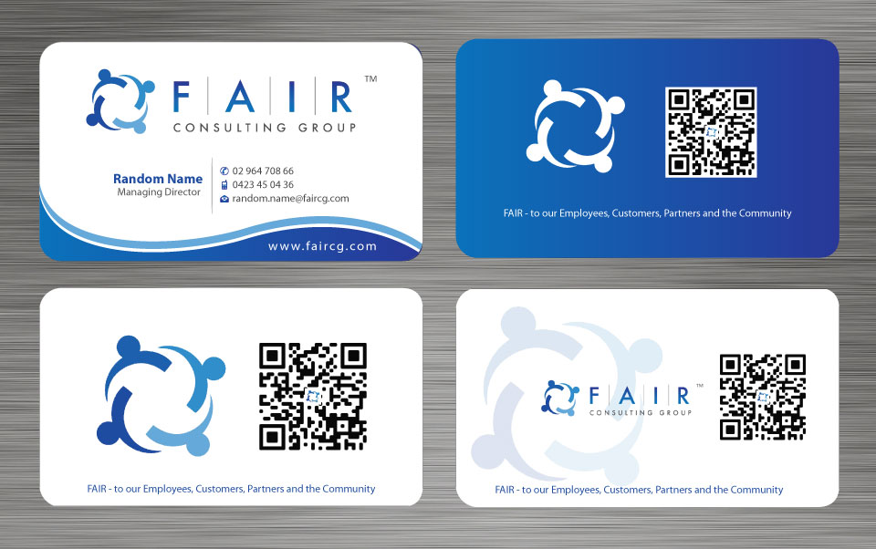 Business Card Design by Sbss for FAIR Consulting Group Pty Ltd. | Design #1433137