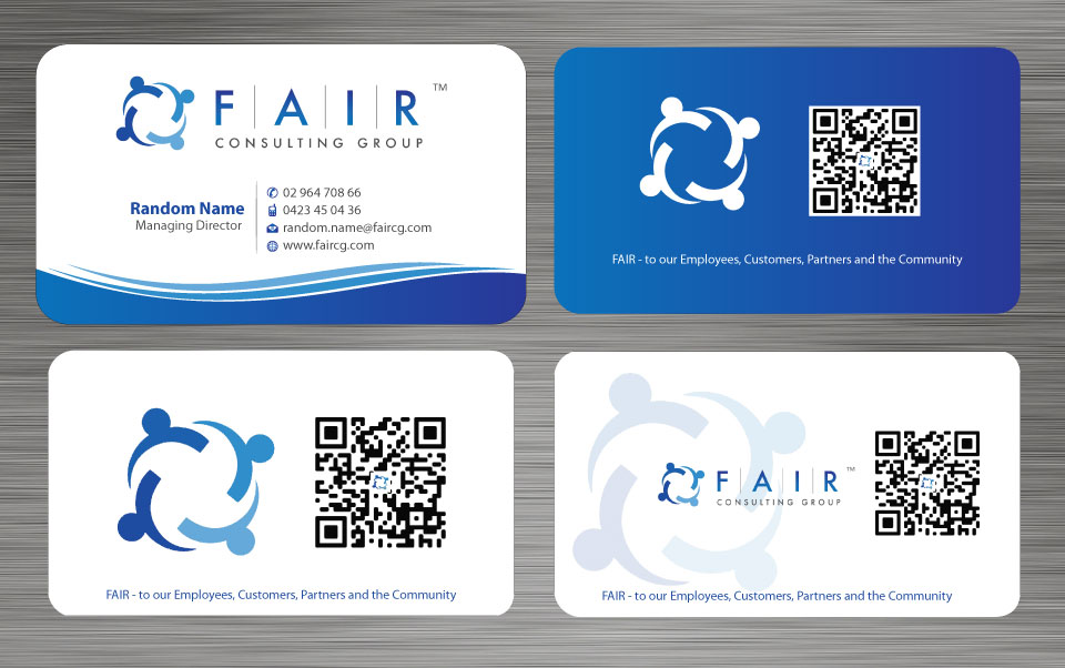 Visitenkarten-Design von Sbss für FAIR Consulting Group Pty Ltd. | Design #1433146