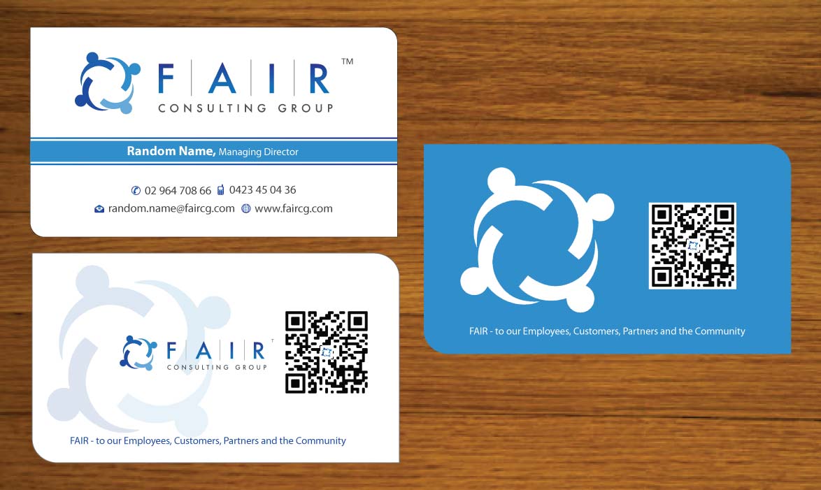 Visitenkarten-Design von Sbss für FAIR Consulting Group Pty Ltd. | Design #1433158