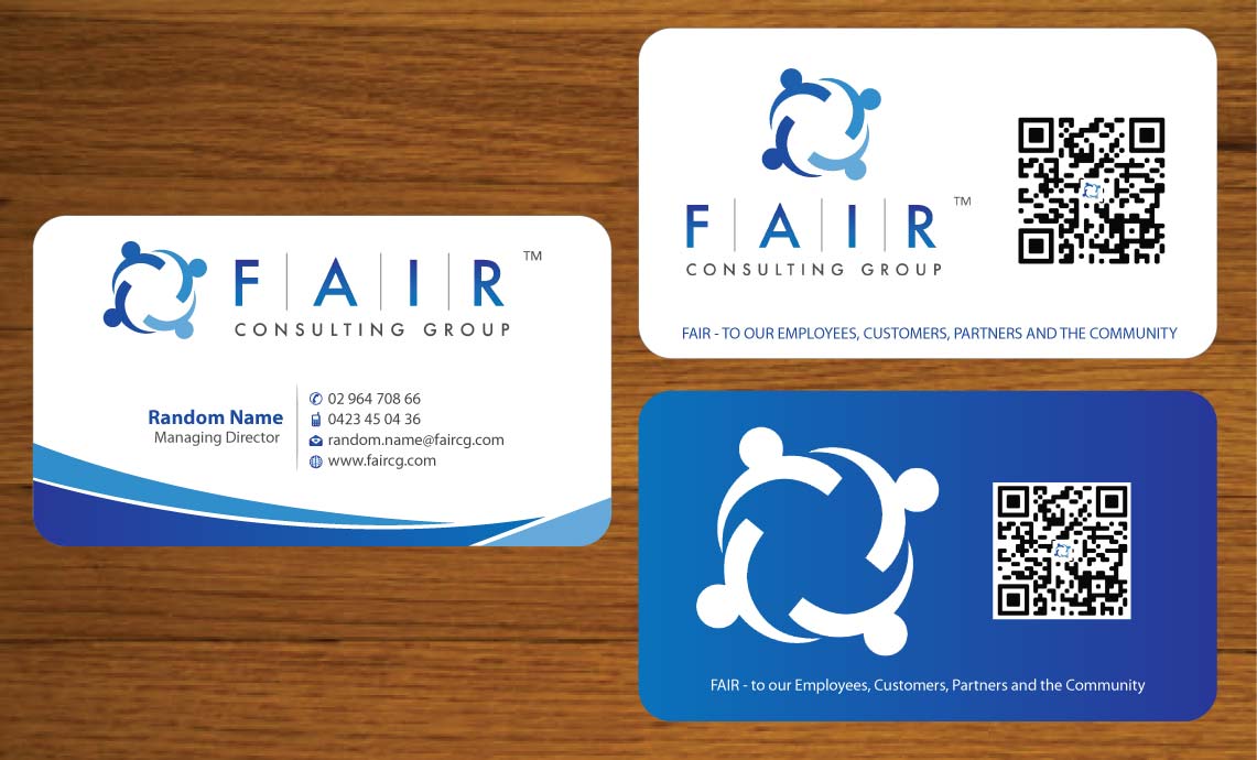 Visitenkarten-Design von Sbss für FAIR Consulting Group Pty Ltd. | Design #1433162