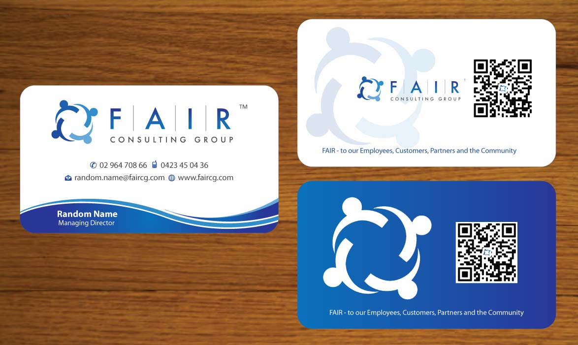 Visitenkarten-Design von Sbss für FAIR Consulting Group Pty Ltd. | Design #1433166