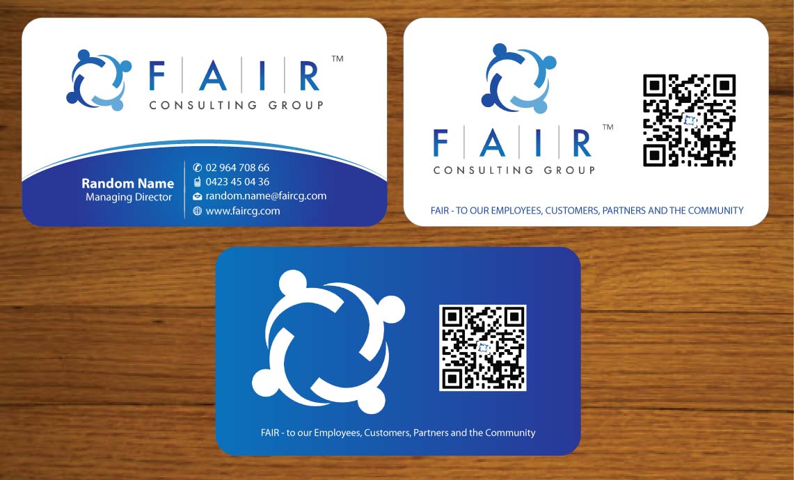 Visitenkarten-Design von Sbss für FAIR Consulting Group Pty Ltd. | Design #1433172