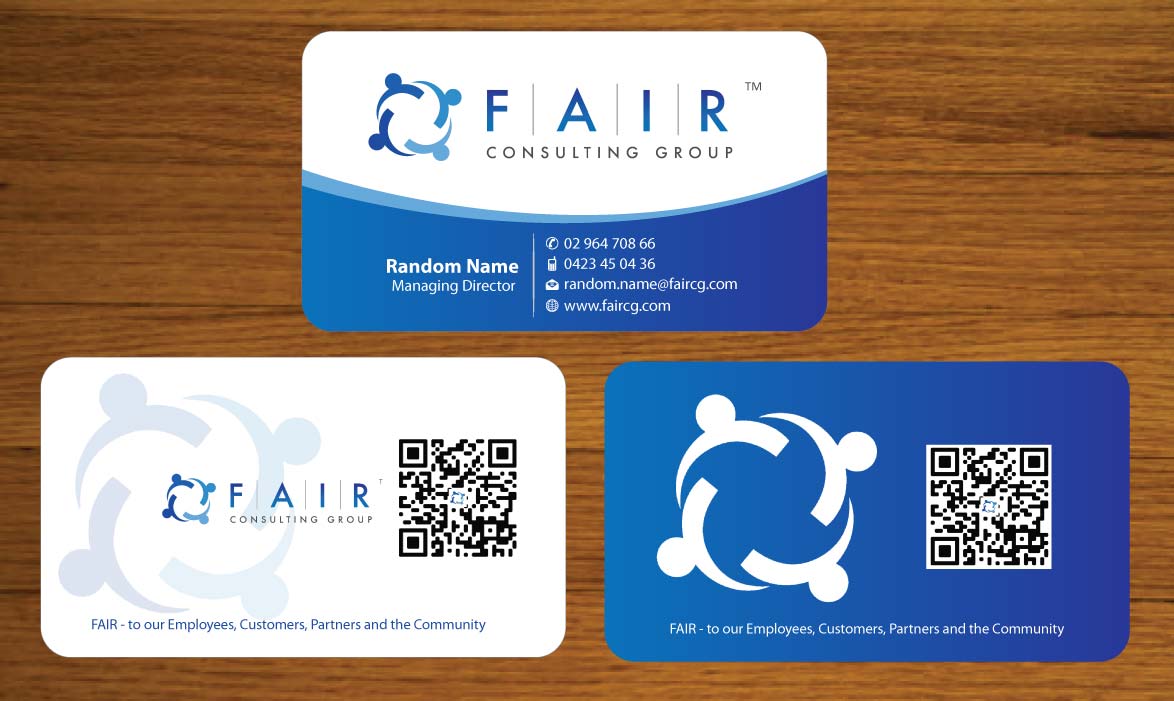 Visitenkarten-Design von Sbss für FAIR Consulting Group Pty Ltd. | Design #1433181