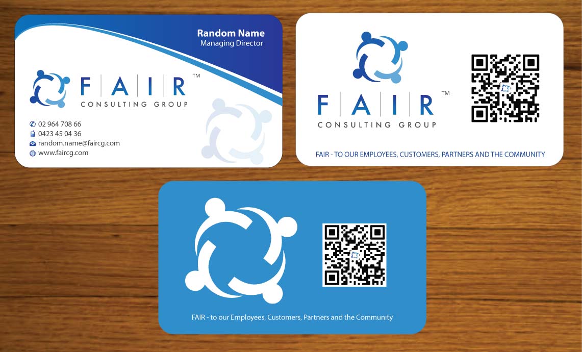 Visitenkarten-Design von Sbss für FAIR Consulting Group Pty Ltd. | Design #1433186