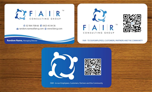 Business Card Design by Sbss for FAIR Consulting Group Pty Ltd. | Design: #1433206