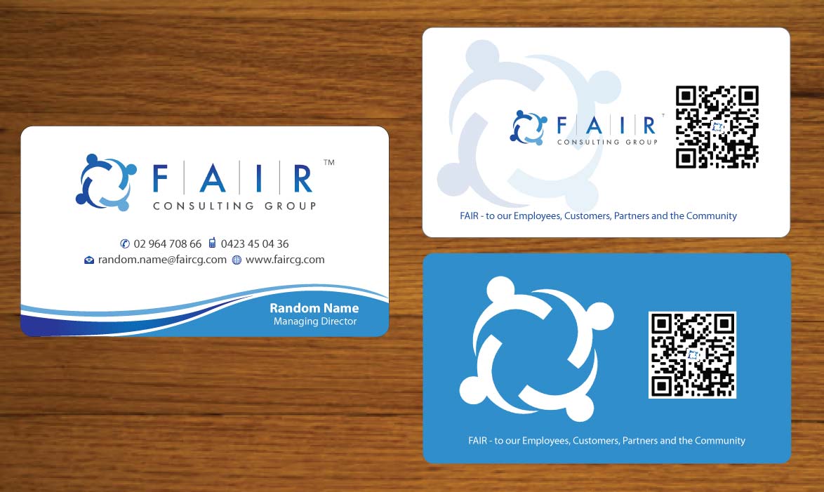 Visitenkarten-Design von Sbss für FAIR Consulting Group Pty Ltd. | Design #1433211