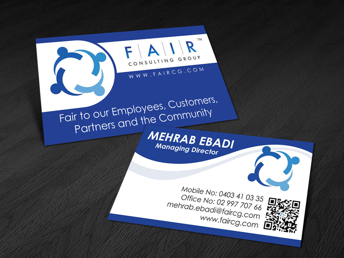 Visitenkarten-Design von Paul conner für FAIR Consulting Group Pty Ltd. | Design #1388165