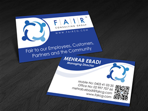 Visitenkarten-Design von Paul conner für FAIR Consulting Group Pty Ltd. | Design: #1388165