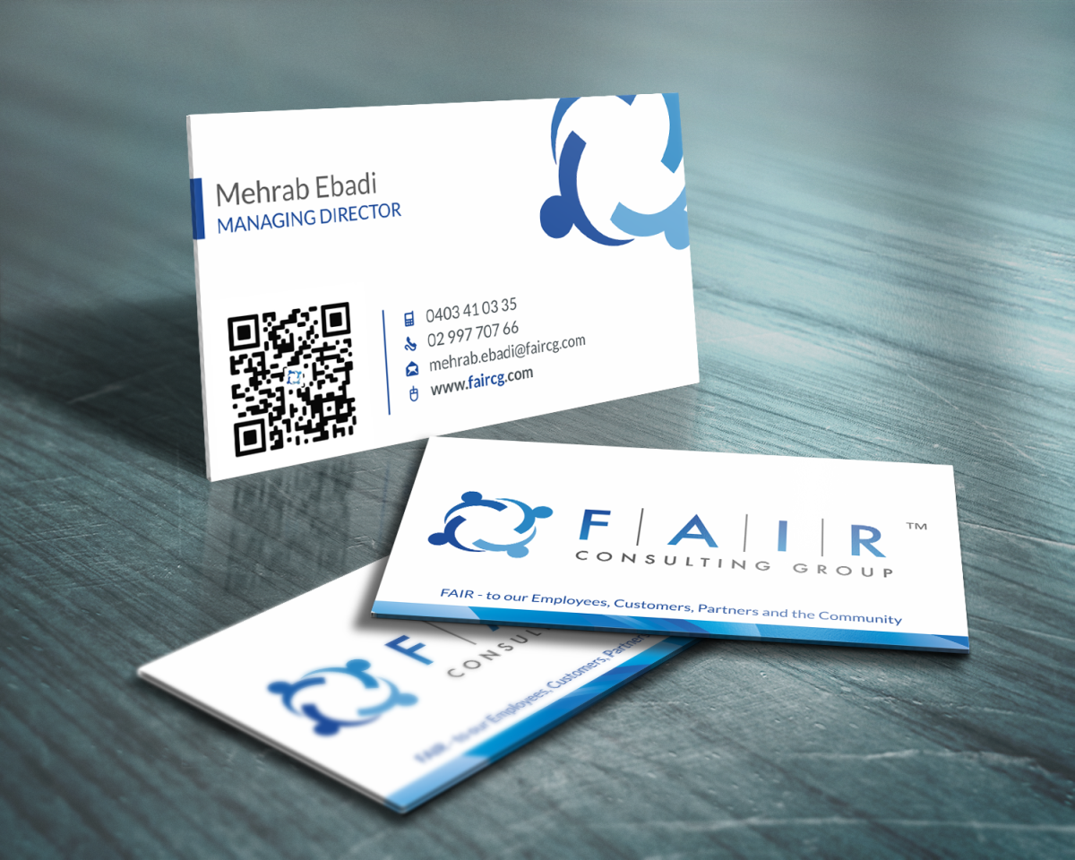 Diseño de Tarjeta de Presentación por HYPdesign para FAIR Consulting Group Pty Ltd. | Diseño #1386788