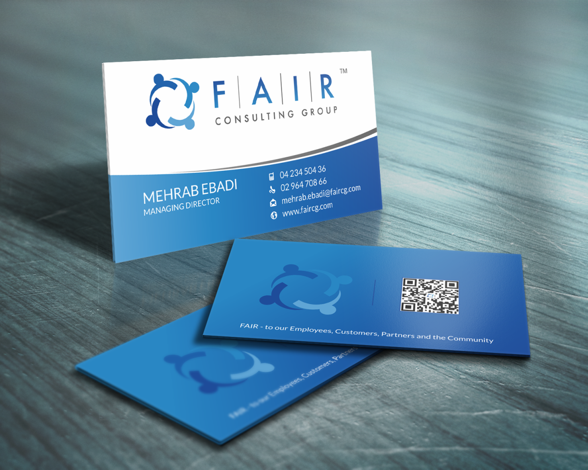 Visitenkarten-Design von HYPdesign für FAIR Consulting Group Pty Ltd. | Design #1431870