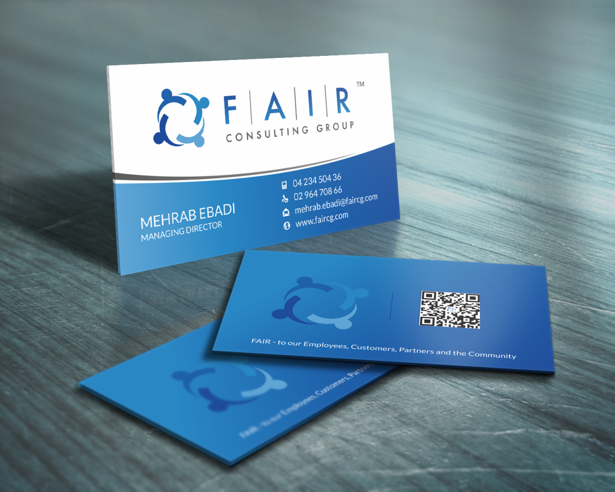 Diseño de Tarjeta de Presentación por HYPdesign para FAIR Consulting Group Pty Ltd. | Diseño #1431927