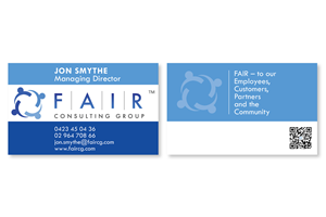 Visitenkarten-Design von Emmy für FAIR Consulting Group Pty Ltd. | Design: #1400976