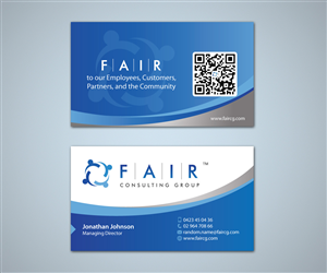 Visitenkarten-Design von MDesign für FAIR Consulting Group Pty Ltd. | Design: #1452291