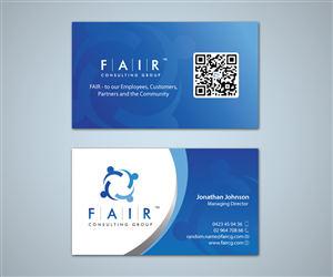Business Card Design by MDesign for FAIR Consulting Group Pty Ltd. | Design #1452298