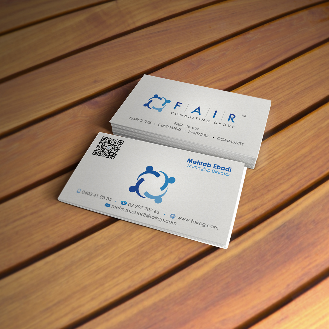 Business Card Design by Octav for FAIR Consulting Group Pty Ltd. | Design #1385555