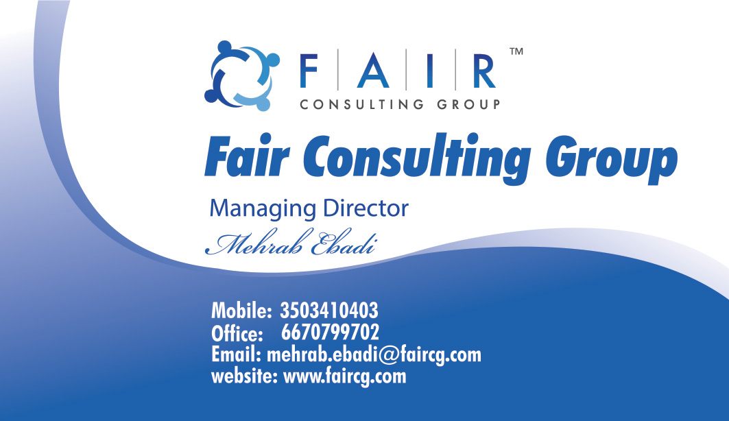 Business Card Design by Mosho-Graphics for FAIR Consulting Group Pty Ltd. | Design #1387484