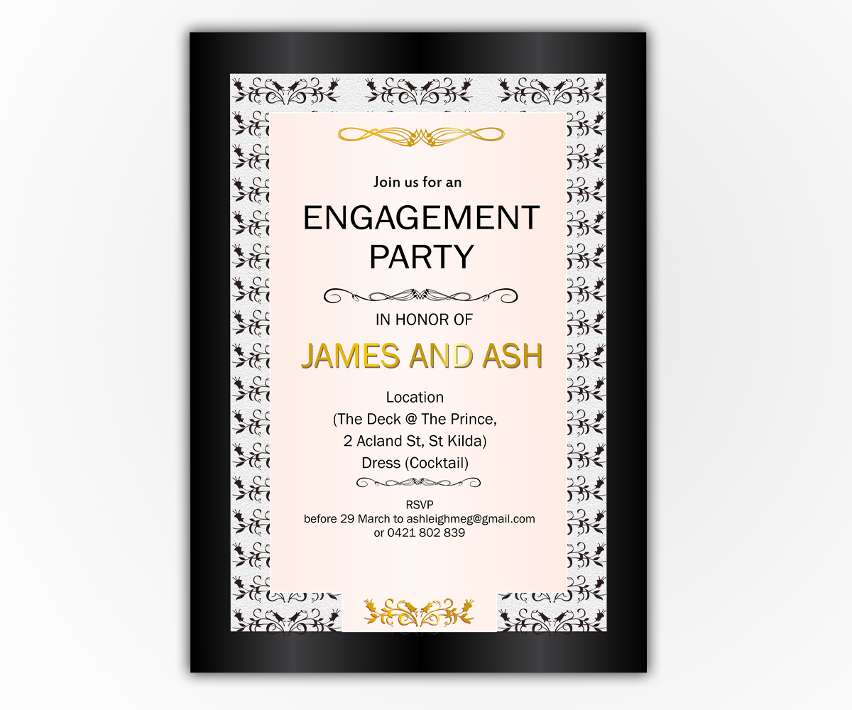 Invitation Design by Abhiranjan Yadav for this project | Design #1411412