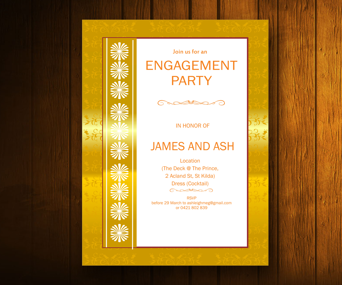 Invitation Design by Abhiranjan Yadav for this project | Design #1411413