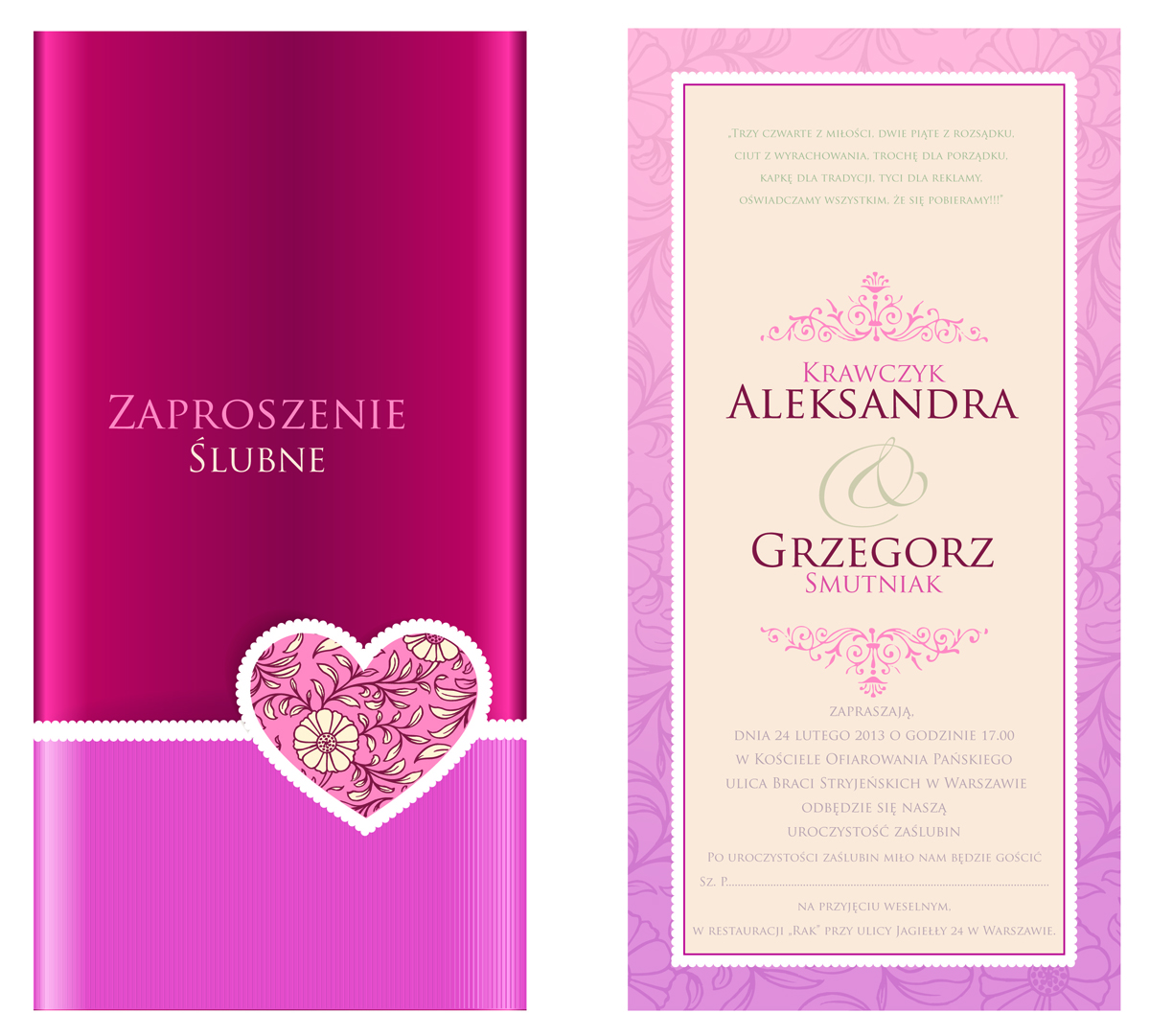 Invitation Design by klakson for this project | Design #1397014