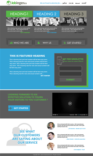 Web Design par Innovatorsweb pour Jobinger | Design #4974525