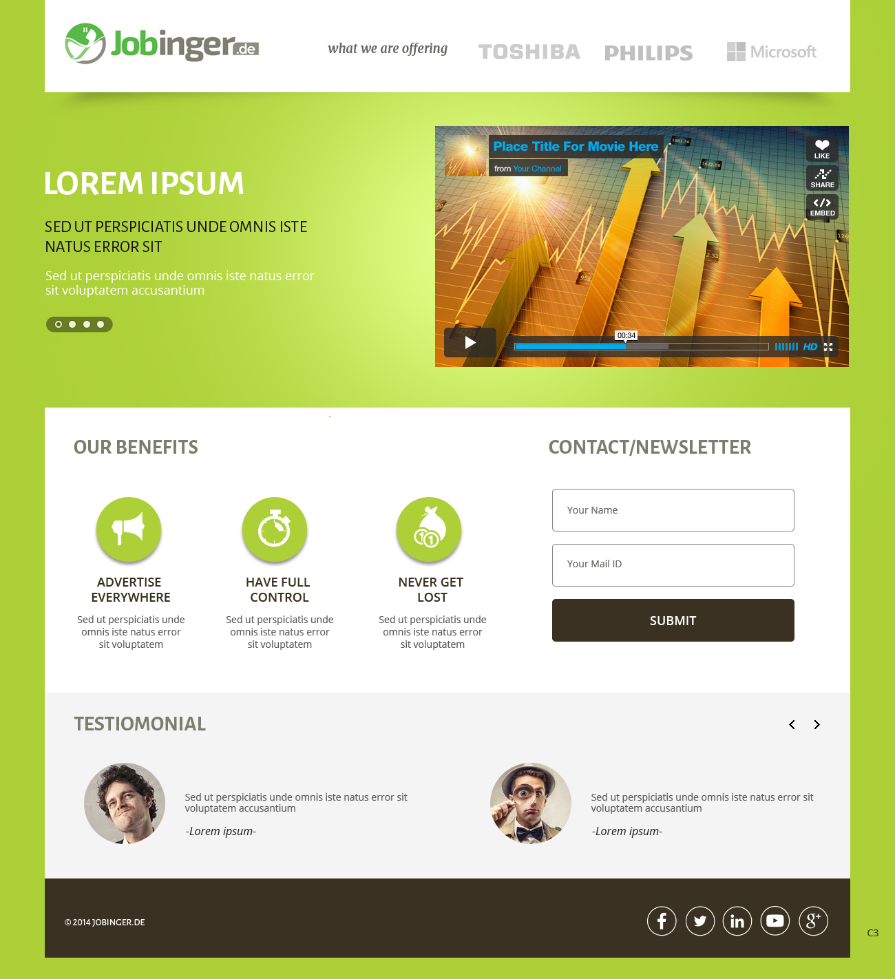 Web Design by pb for Jobinger | Design #4971790