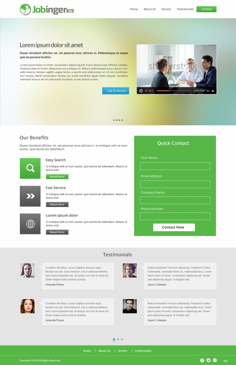 Web Design by pb for Jobinger | Design #4971804
