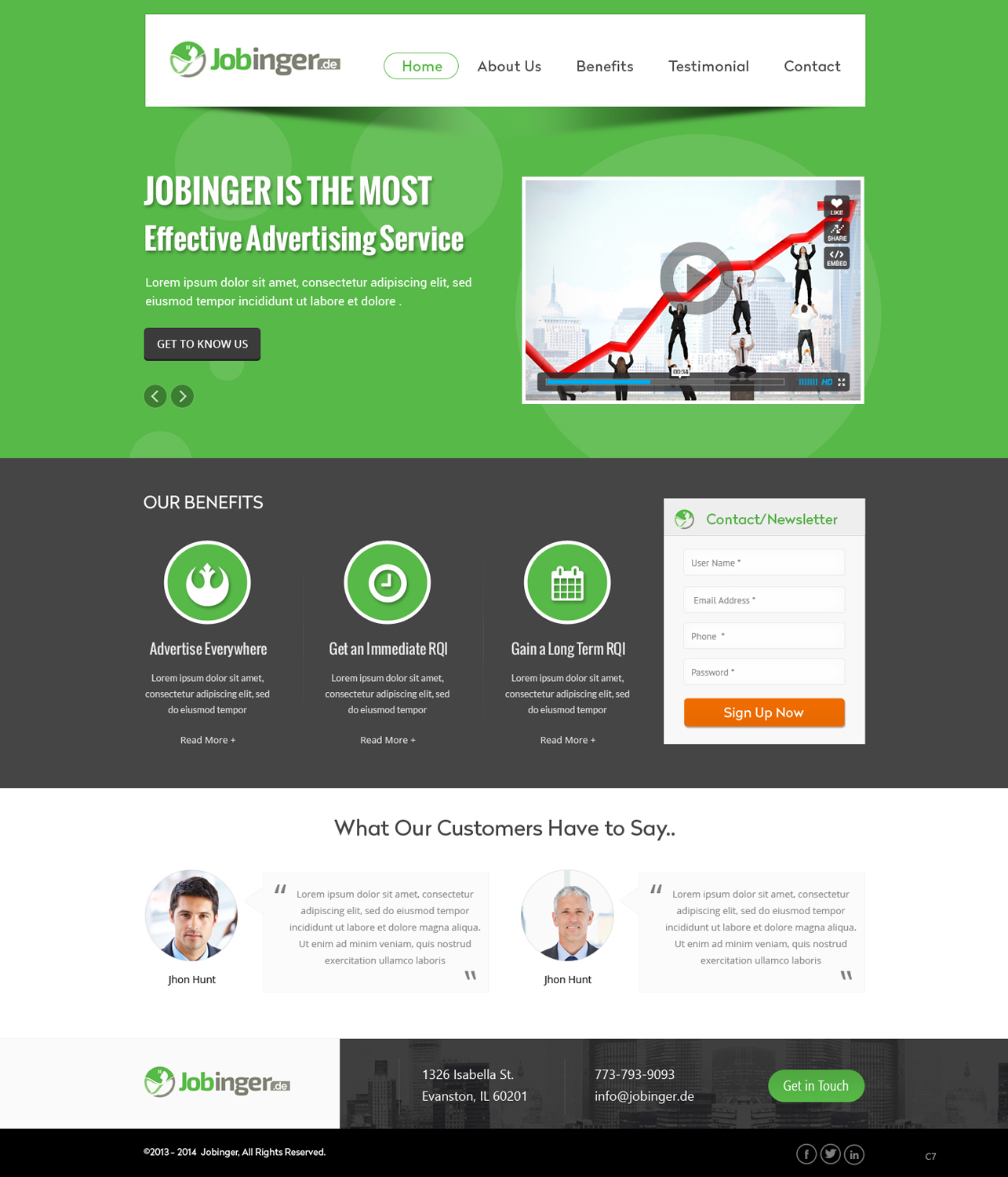 Web Design by pb for Jobinger | Design #4971806
