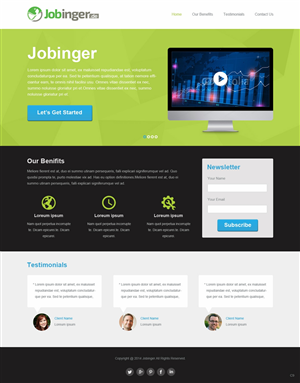 Web Design by pb for Jobinger | Design: #4971811