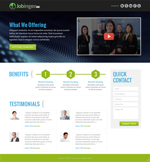Web Design by pb for Jobinger | Design: #4980175