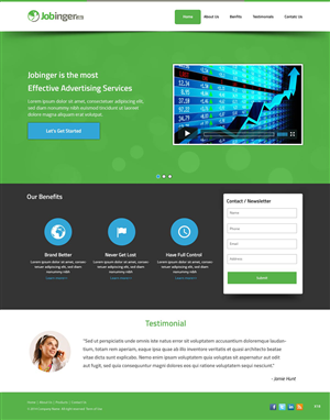 Web Design by pb for Jobinger | Design: #4980191